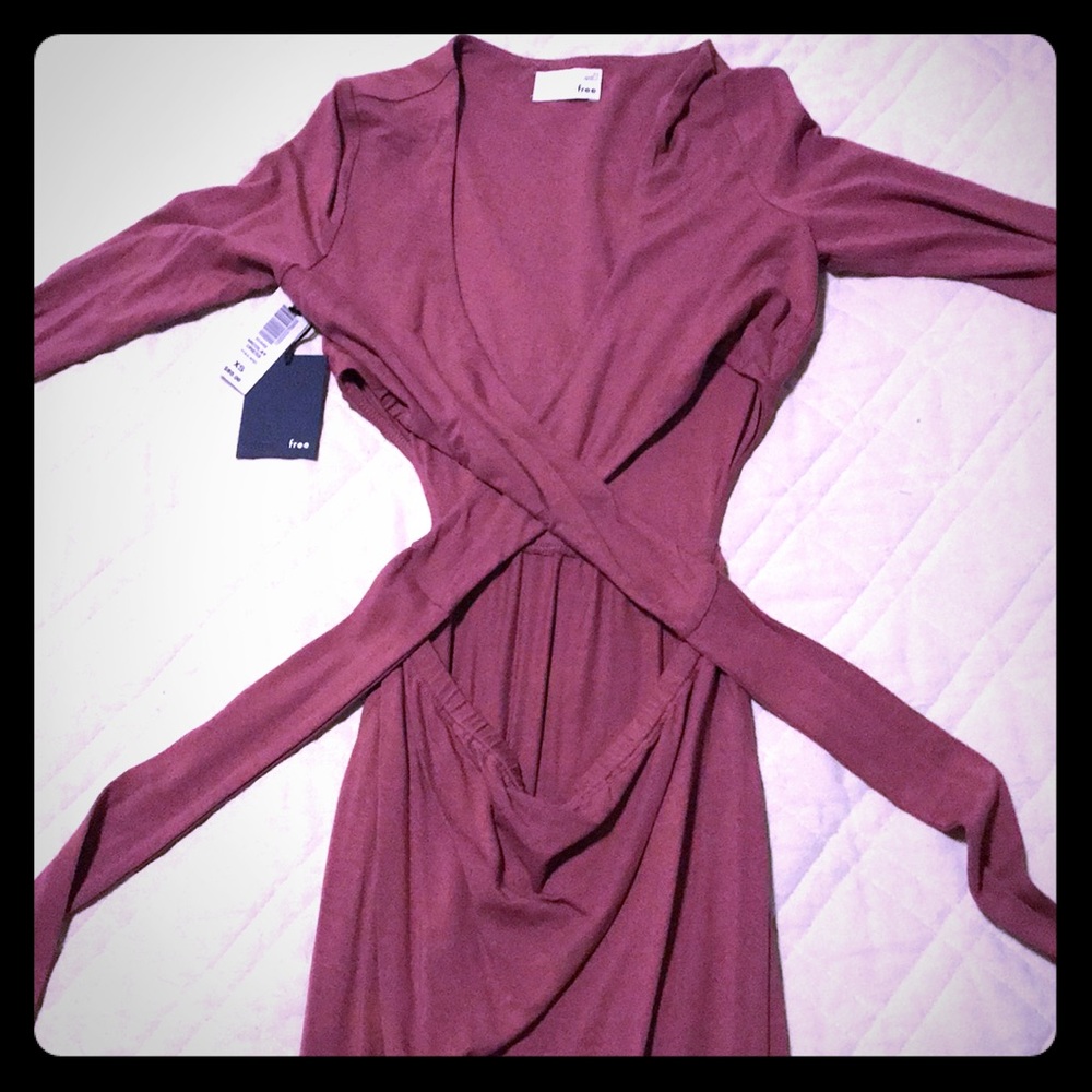 Sexy wrap front dress